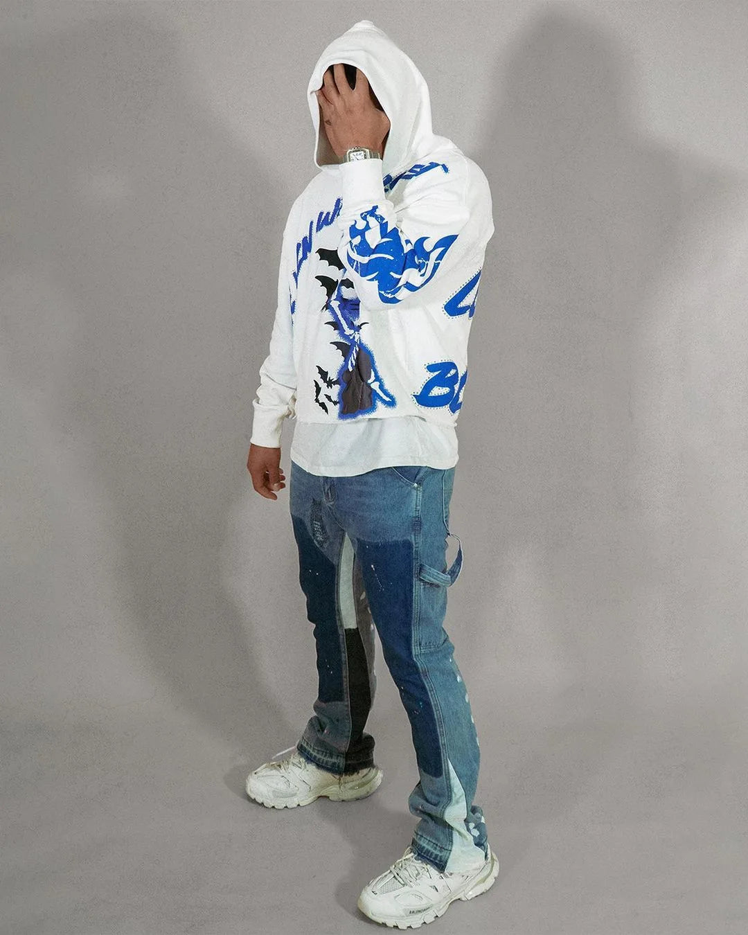 đ Y2K Oversized Hoodie mit buntem Letter-Print â Unisex Streetwear fĂŒr FrĂŒhling & Herbst