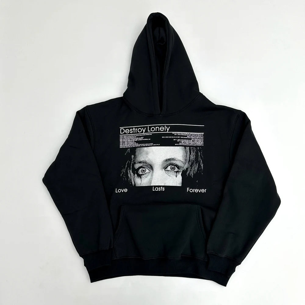 Playboi Carti x Destroy Lonely Hoodie – Fleecegefütterter Pullover im Luxus-Streetstyle (2023 Edition)