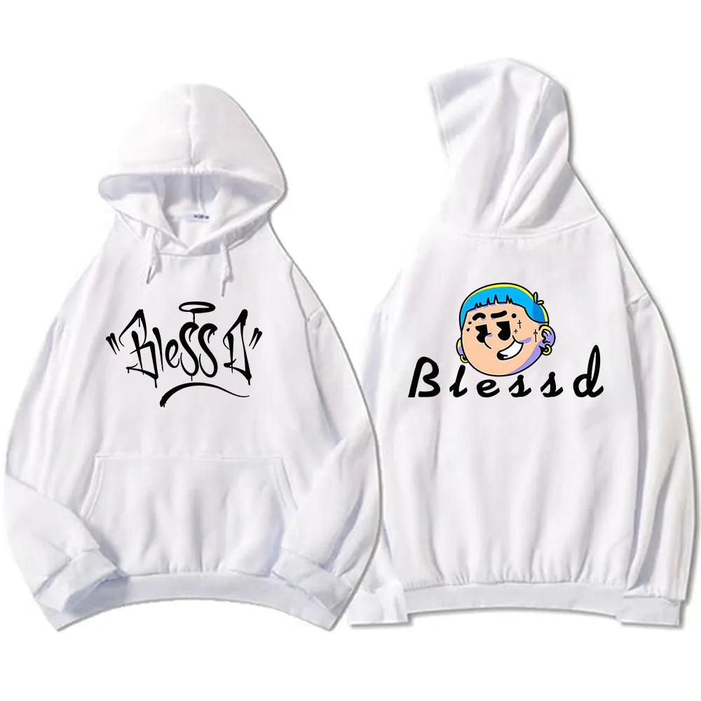 Blessd Hoodie – Grafikprint Sweatshirt | Unisex Harajuku Style für Herbst & Winter