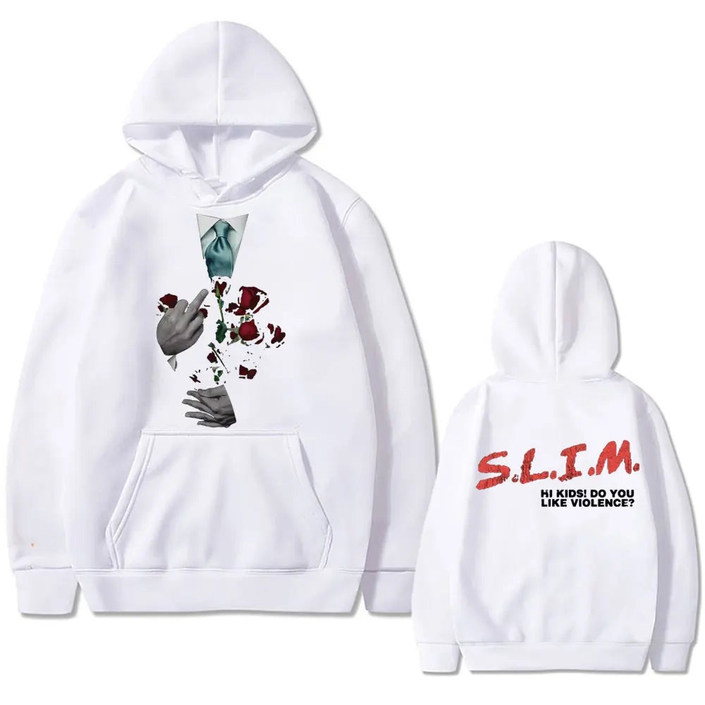 Hip Hop Hoodie „Eminem Slim Hi Kids – Do You Like Violence“