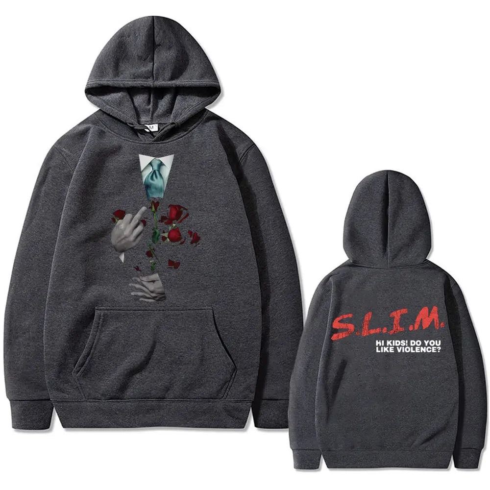 Hip Hop Hoodie „Eminem Slim Hi Kids – Do You Like Violence“