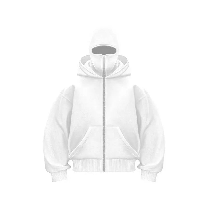 Balaclava Ninja Hoodie für Herren – Y2K Streetwear mit integrierter Maske