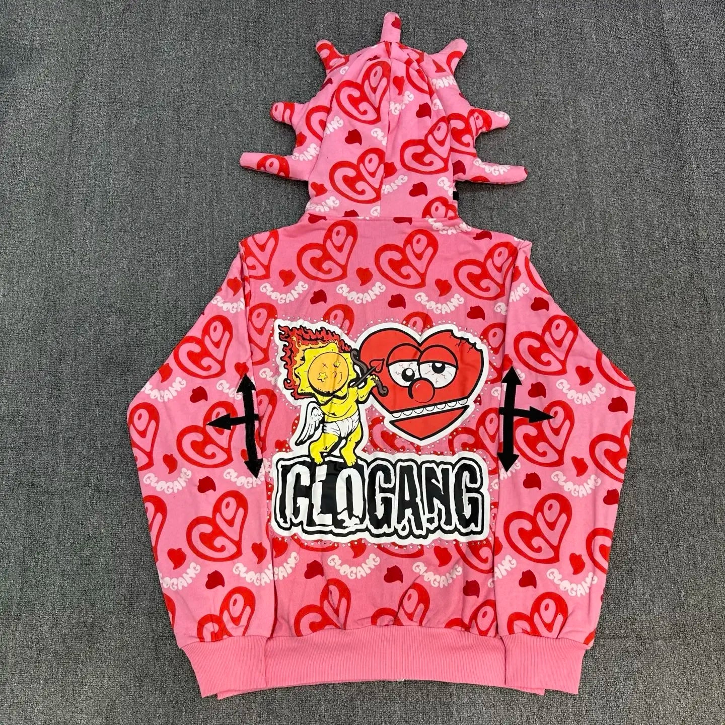 Glo Gang Zip Hoodie Streetwear Sweatshirt Premium Cotton Comfortable Casual Fashion Pullover