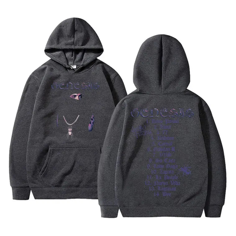 Peso Pluma "Genesis" Hoodie – Unisex Oversized Kapuzenpullover | Streetwear Sweatshirt für Herren & Damen | Hip-Hop Look