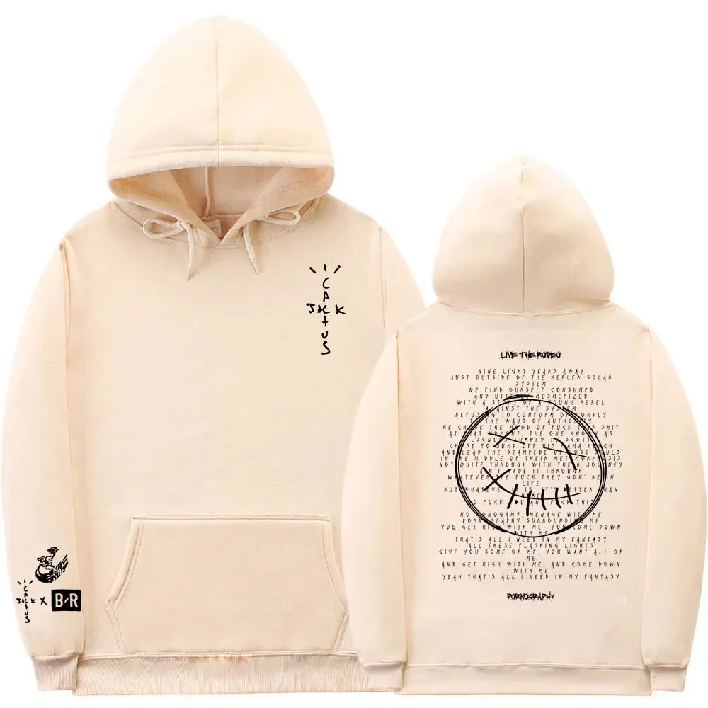 Cactus Jack Hoodie – Oversized Streetwear mit Front- & Rückendruck | Unisex für Männer & Frauen