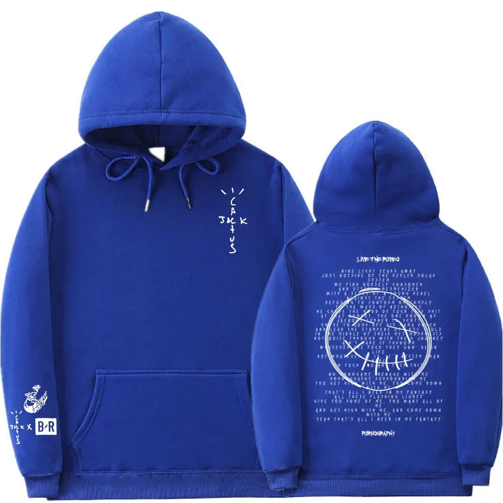 Cactus Jack Hoodie – Oversized Streetwear mit Front- & Rückendruck | Unisex für Männer & Frauen