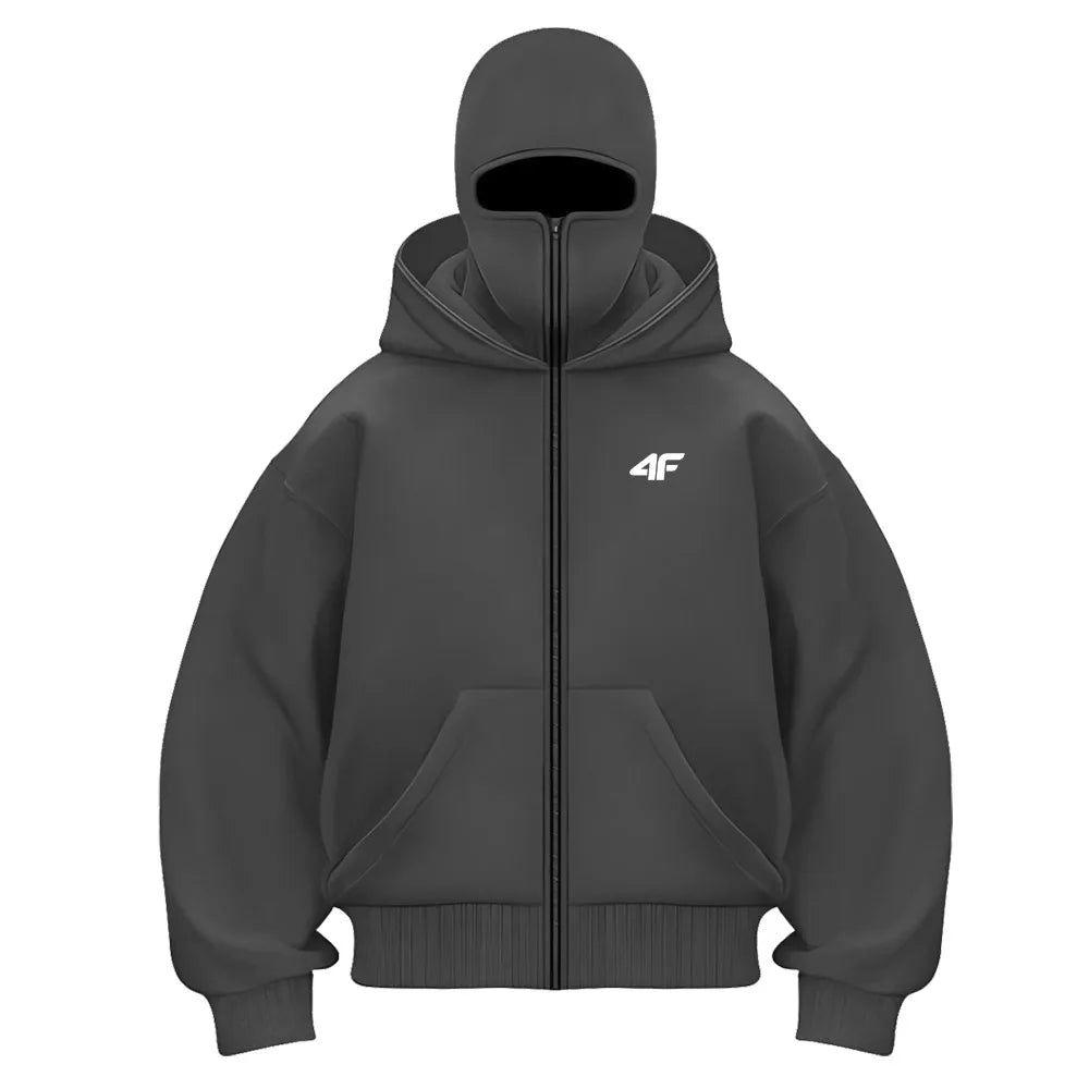 Balaclava Ninja Hoodie für Herren – Y2K Streetwear mit integrierter Maske