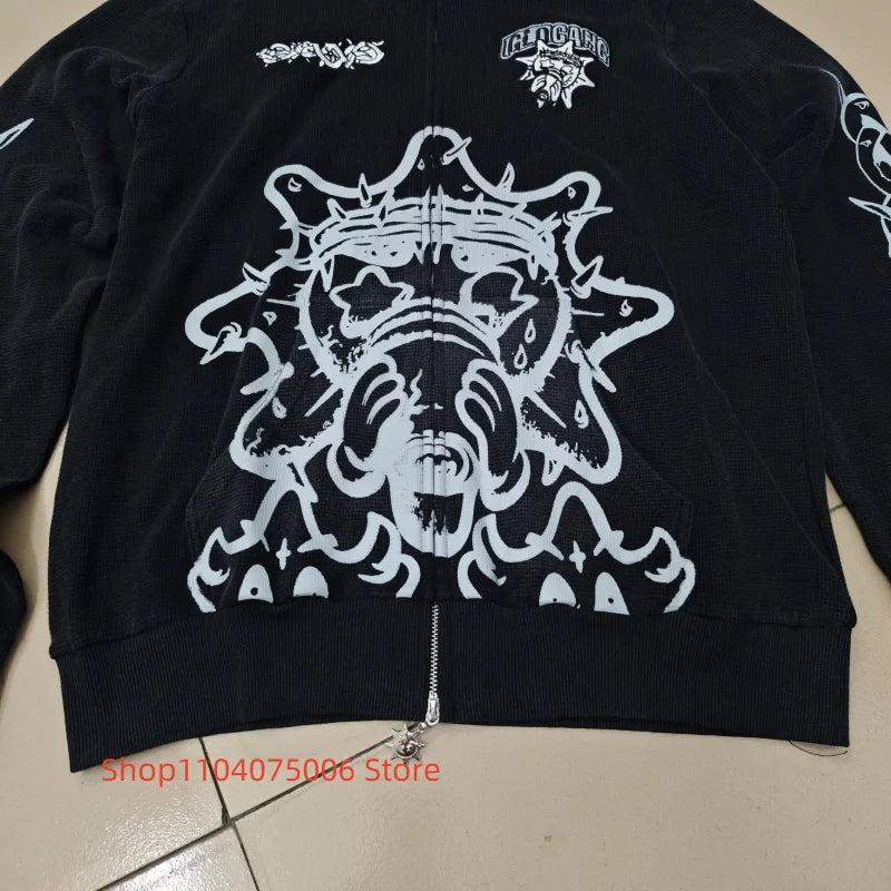 Glo Gang Zip Hoodie Streetwear Sweatshirt Premium Cotton Comfortable Casual Fashion Pullover
