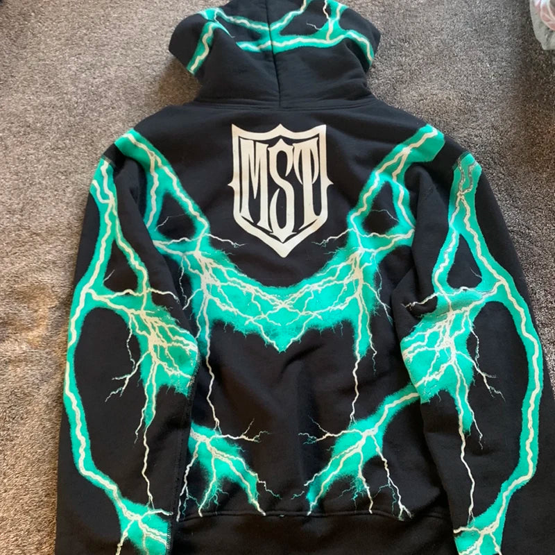 ⚡ MWJQ "Missing Since Thursday" Lightning Hoodie – 2025 High Street Fashion