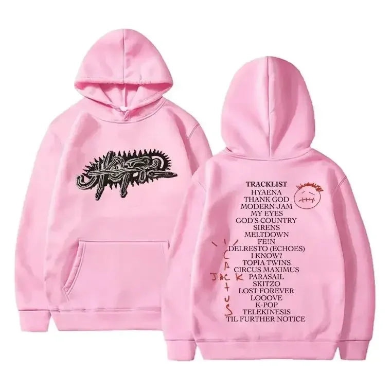 🎵 Cactus Jack "UTOPIA" Graphic Hoodie – Unisex Oversize Hoodie | Vintage Streetwear Style | Hip-Hop Pullover für Herbst & Winter