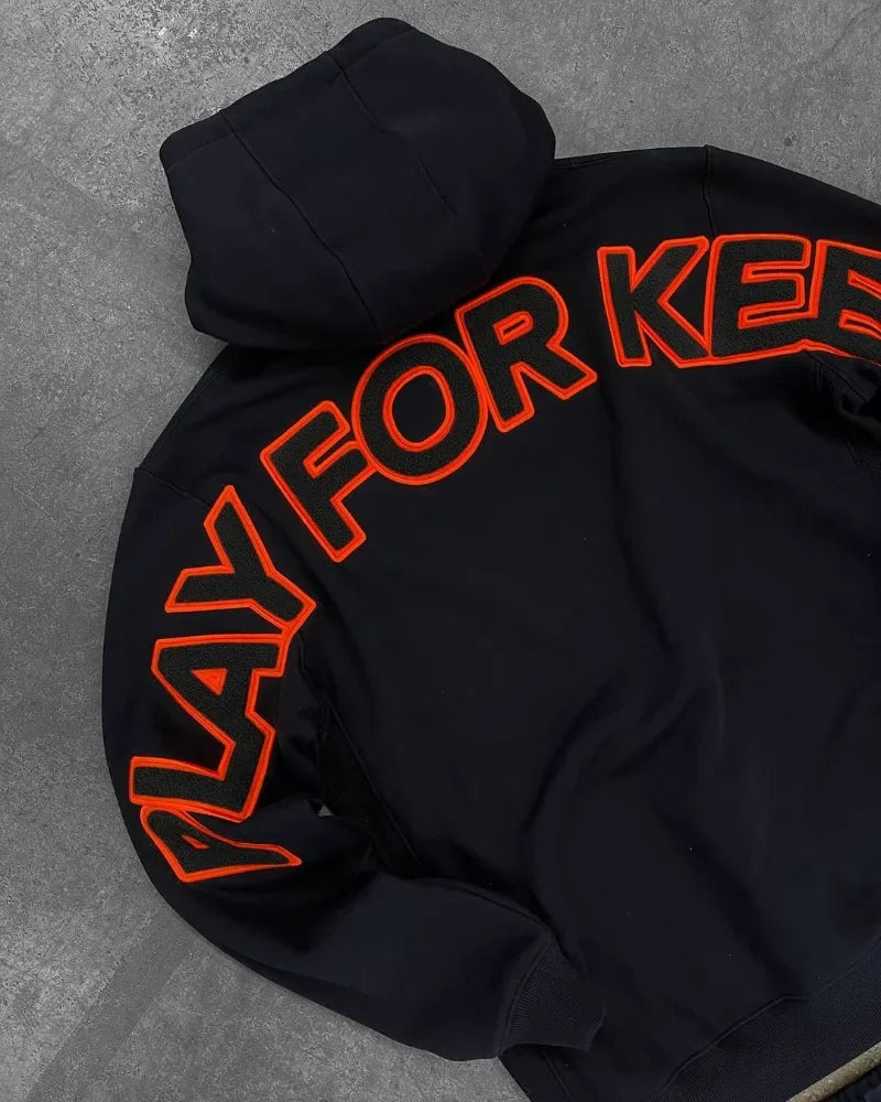 Y2K Harajuku Oversized Hoodie – Unisex Kapuzenpullover für Damen & Herren aus Baumwolle – Vintage Punk Hip-Hop Streetwear Sweatshirt 2025 – Lockerer Schnitt, Casual Fashion