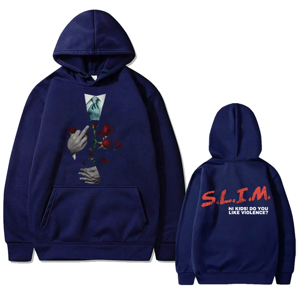 Hip Hop Hoodie „Eminem Slim Hi Kids – Do You Like Violence“