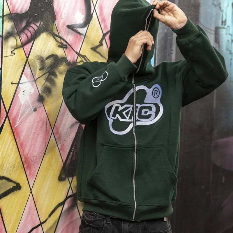Early Autumn Fashion Y2K Hip-Hop Hoodie für Männer und Frauen – Casual Couple Sweater Coat