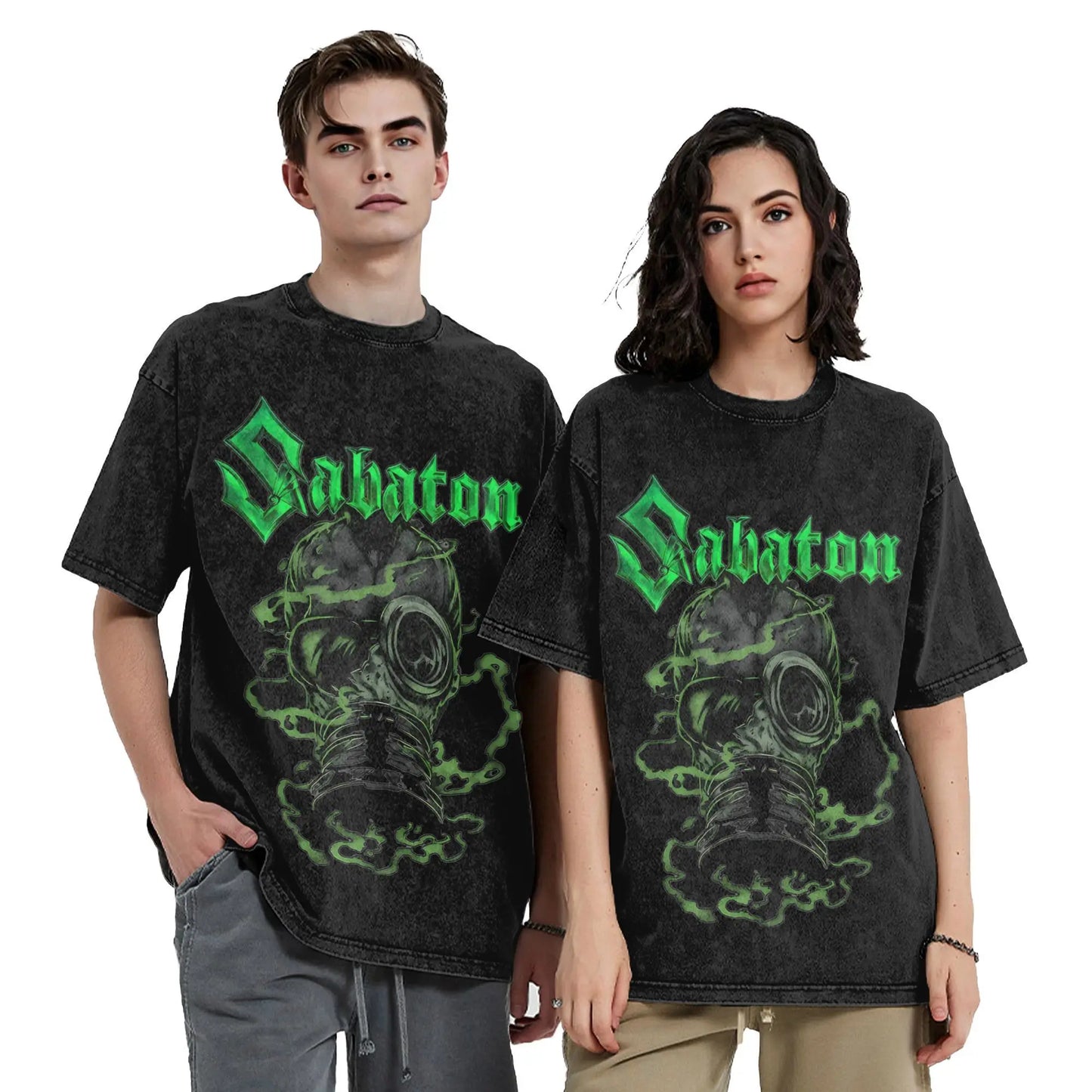 Oversized Metal Band T-Shirt – Sabaton Style | Unisex Vintage Look