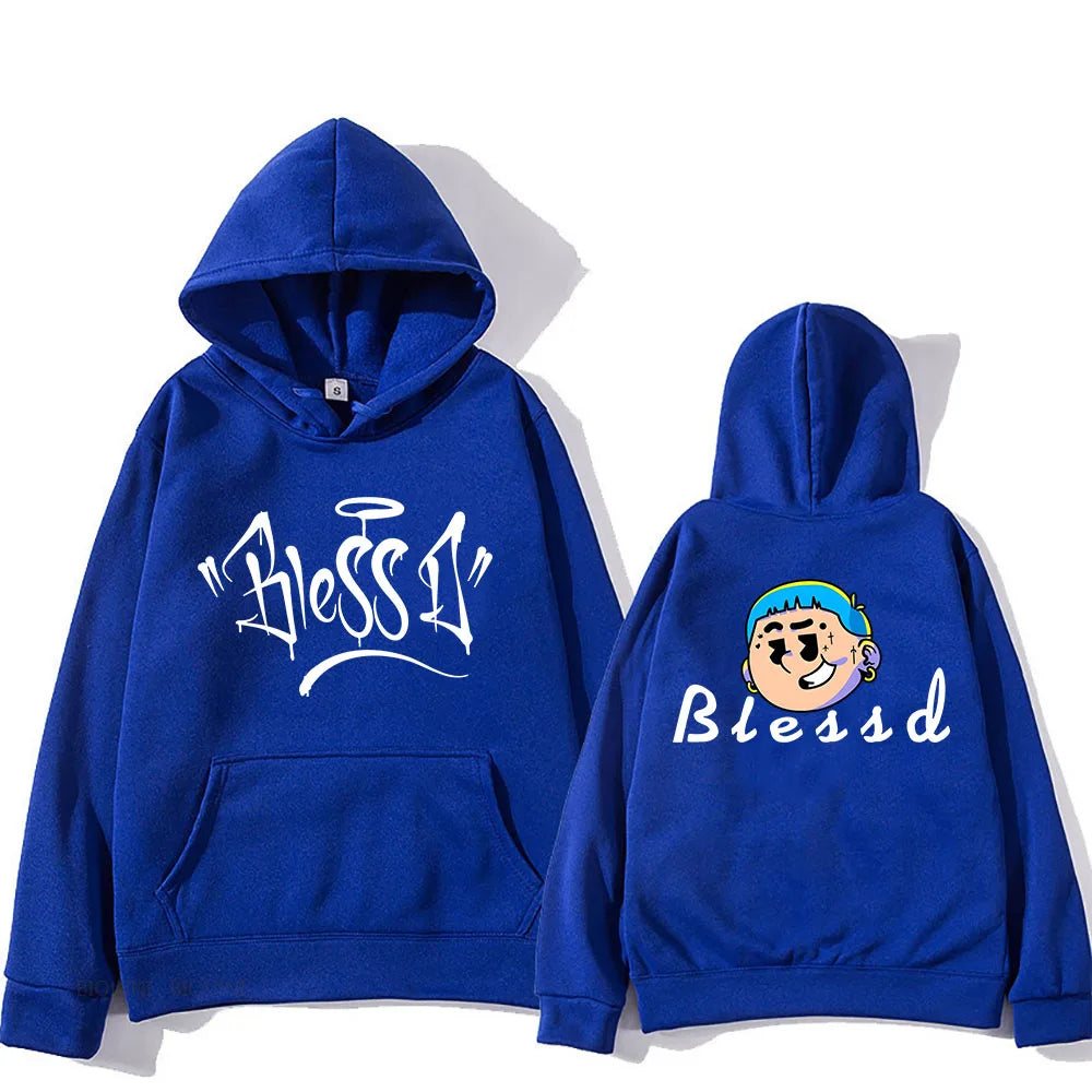 Blessd Hoodie – Grafikprint Sweatshirt | Unisex Harajuku Style für Herbst & Winter