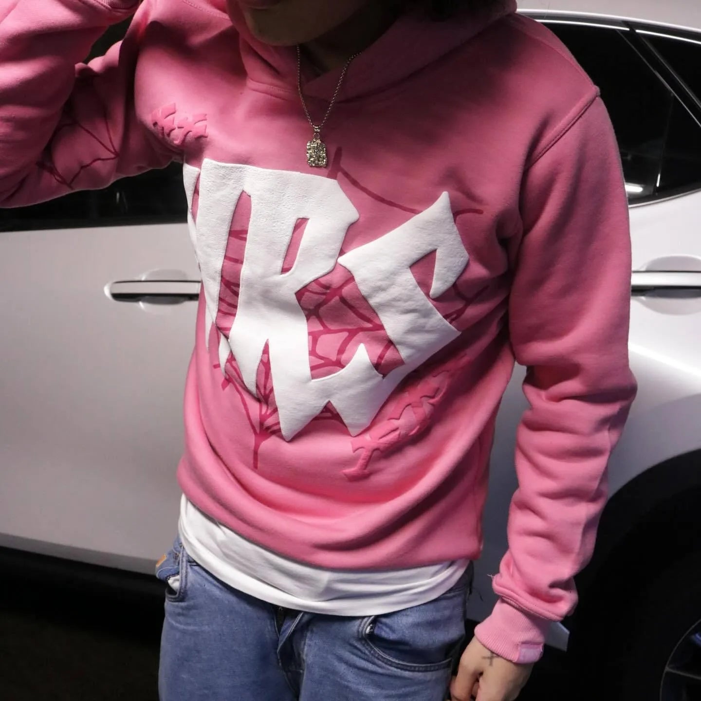 High Street Hip-Hop Gothic Hoodie – Oversize Sweatshirt mit individuellem Buchstaben-Schaumdruck