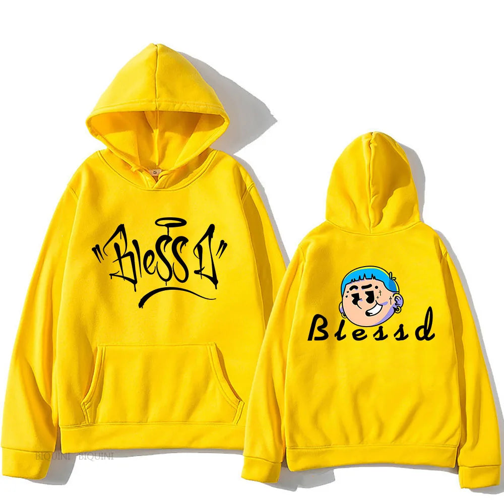 Blessd Hoodie – Grafikprint Sweatshirt | Unisex Harajuku Style für Herbst & Winter