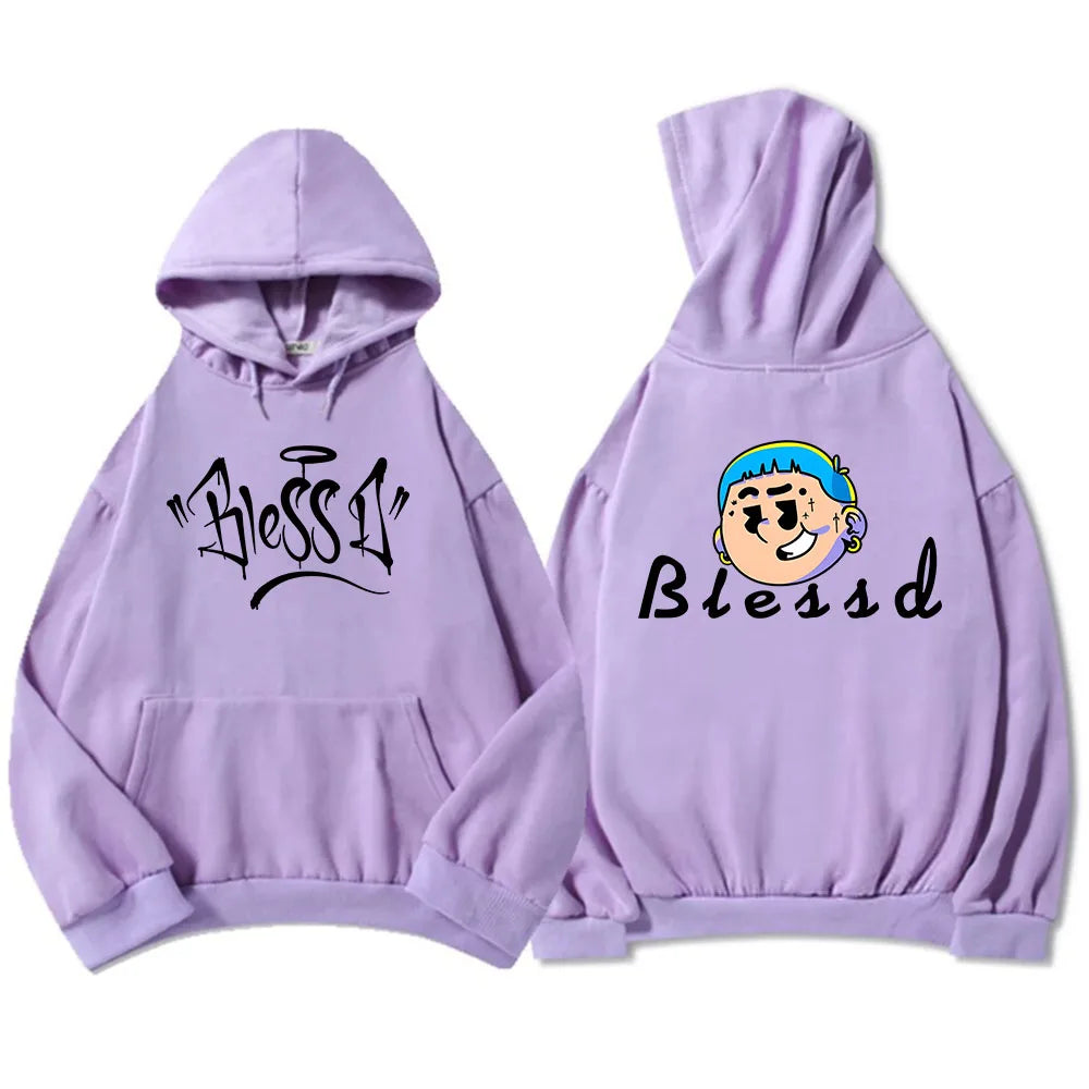Blessd Hoodie – Grafikprint Sweatshirt | Unisex Harajuku Style für Herbst & Winter