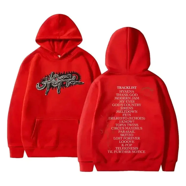 🎵 Cactus Jack "UTOPIA" Graphic Hoodie – Unisex Oversize Hoodie | Vintage Streetwear Style | Hip-Hop Pullover für Herbst & Winter