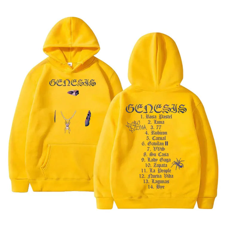 Peso Pluma "Genesis" Hoodie – Unisex Oversized Kapuzenpullover | Streetwear Sweatshirt für Herren & Damen | Hip-Hop Look
