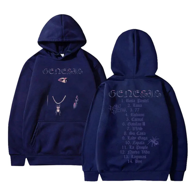Peso Pluma "Genesis" Hoodie – Unisex Oversized Kapuzenpullover | Streetwear Sweatshirt für Herren & Damen | Hip-Hop Look
