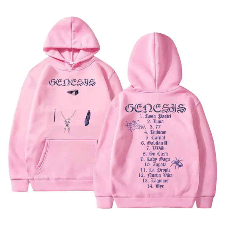Peso Pluma "Genesis" Hoodie – Unisex Oversized Kapuzenpullover | Streetwear Sweatshirt für Herren & Damen | Hip-Hop Look