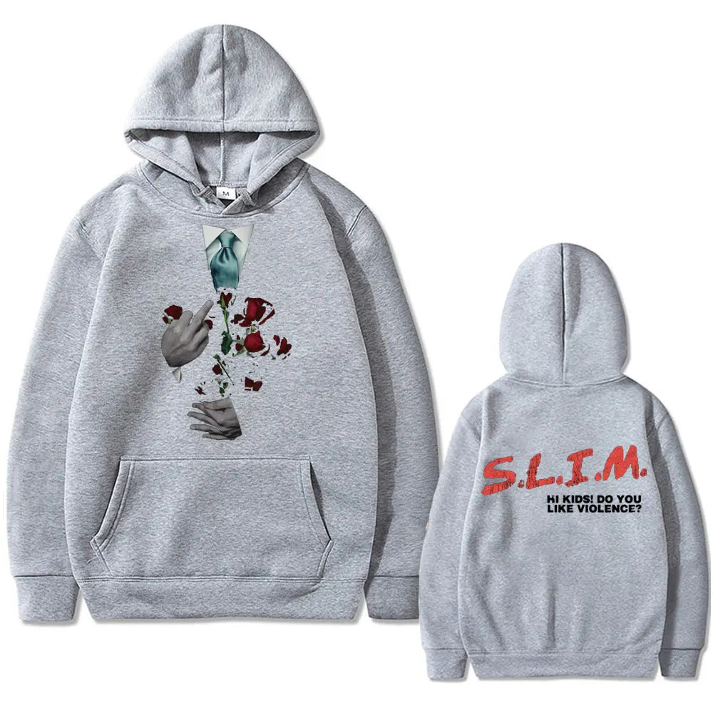 Hip Hop Hoodie „Eminem Slim Hi Kids – Do You Like Violence“