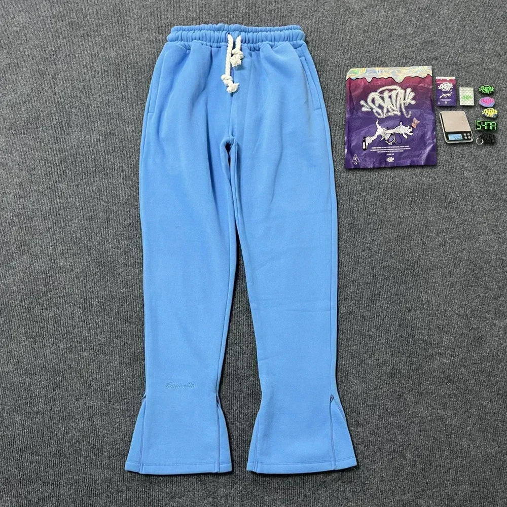 Sy-world Baumwoll Casual Loose Tracksuit – UK Y2K Fashion Street Hoodie und Jogginghose für Männer und Frauen, Hip-Hop Sportswear Pullover & Hosen