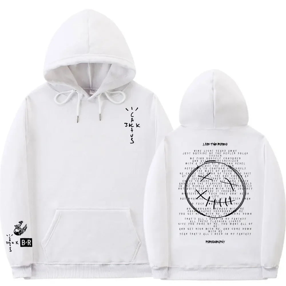 Cactus Jack Hoodie – Oversized Streetwear mit Front- & Rückendruck | Unisex für Männer & Frauen