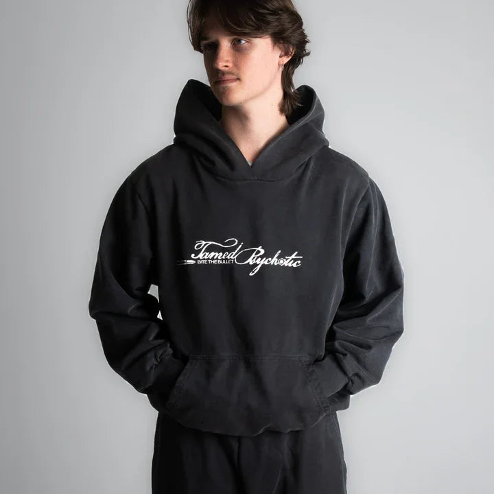 🖤 High Street Oversize Set für Herren – Hoodie & Weitbeinige Hose 🖤