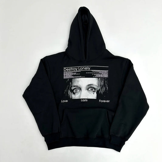 Playboi Carti x Destroy Lonely Hoodie – Fleecegefütterter Pullover im Luxus-Streetstyle (2023 Edition)
