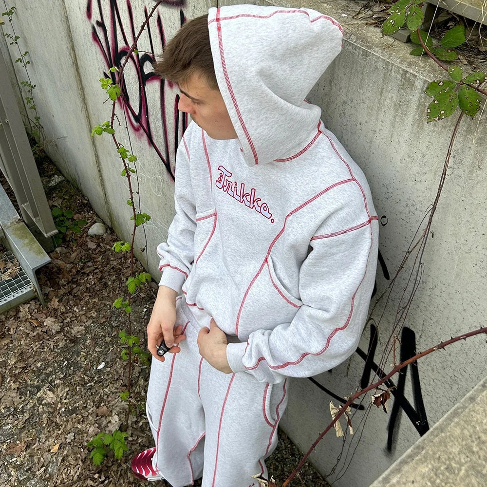 2025 Winter Externe Stickerei Letter Hoodie – Streetwear Hip Hop Trendy Pullover für Männer und Frauen