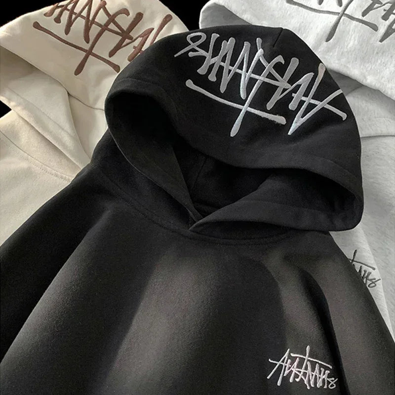 TFETTERS Herren Hoodie mit Stickerei – Neue Herbst/Winter 2025 Streetwear