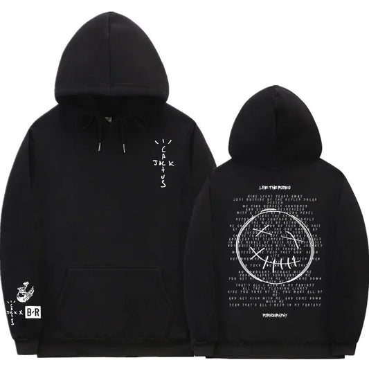 Cactus Jack Hoodie – Oversized Streetwear mit Front- & Rückendruck | Unisex für Männer & Frauen
