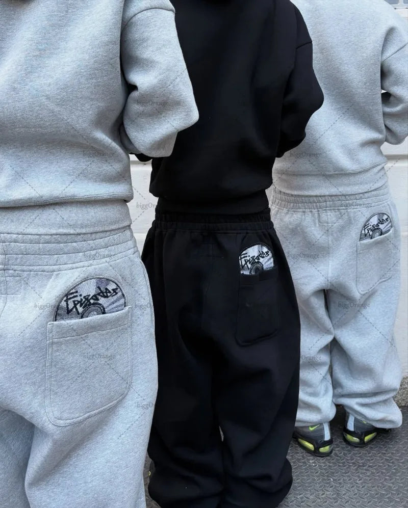 🧢 2025 Trendiger Y2K High Street Trainingsanzug – 2-teilig für Herren & Damen 🧢