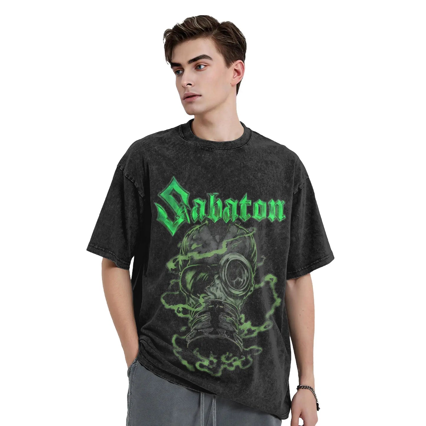 Oversized Metal Band T-Shirt – Sabaton Style | Unisex Vintage Look