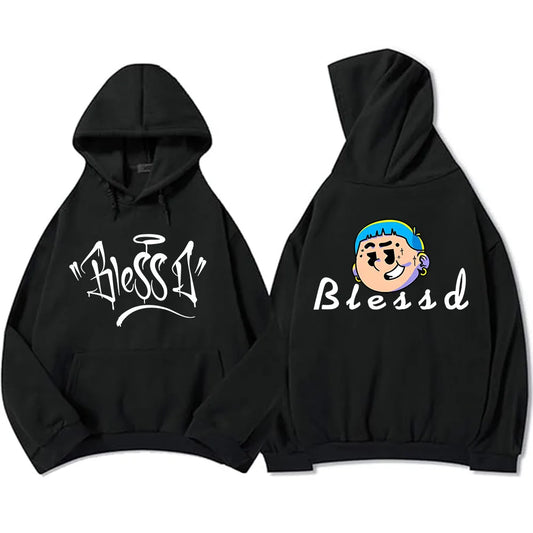 Blessd Hoodie – Grafikprint Sweatshirt | Unisex Harajuku Style für Herbst & Winter
