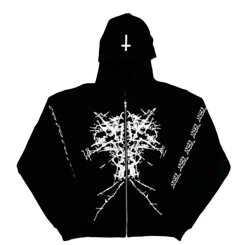Ken Carson "A Great Chaos" Tour Pullover Hoodie – Fleece Sweatshirt für Herren
