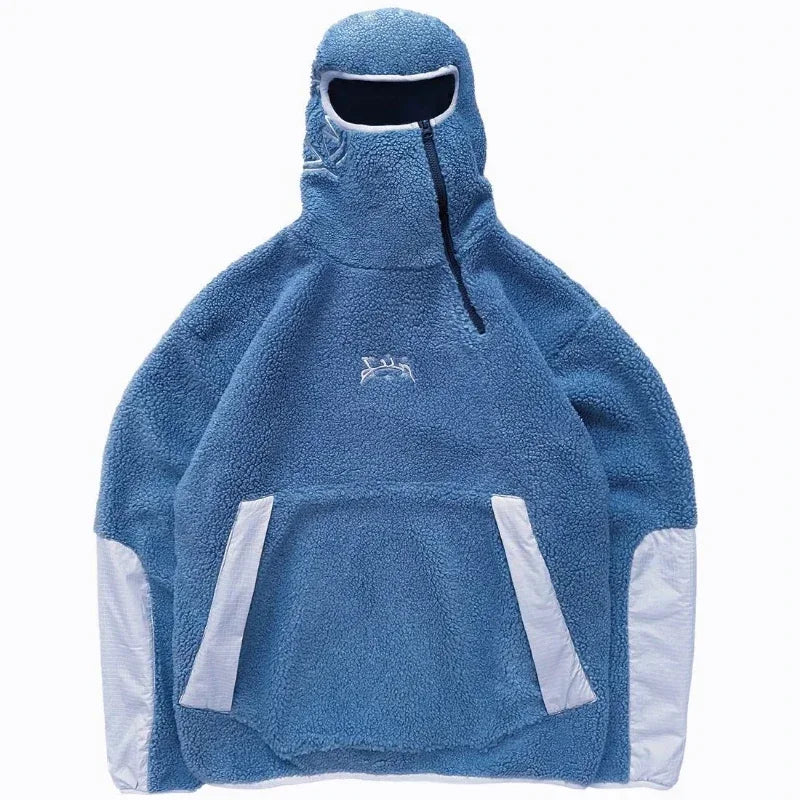 Shaker Jacket – Hip-Hop Streetwear Hoodie mit Ninja-Maske & Patchwork für Herren