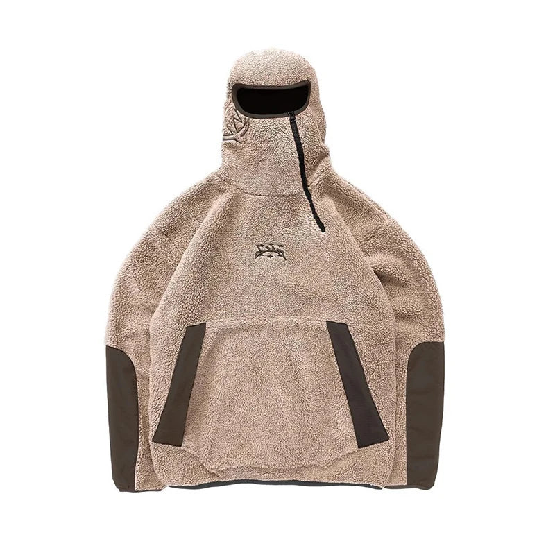 Shaker Jacket – Hip-Hop Streetwear Hoodie mit Ninja-Maske & Patchwork für Herren