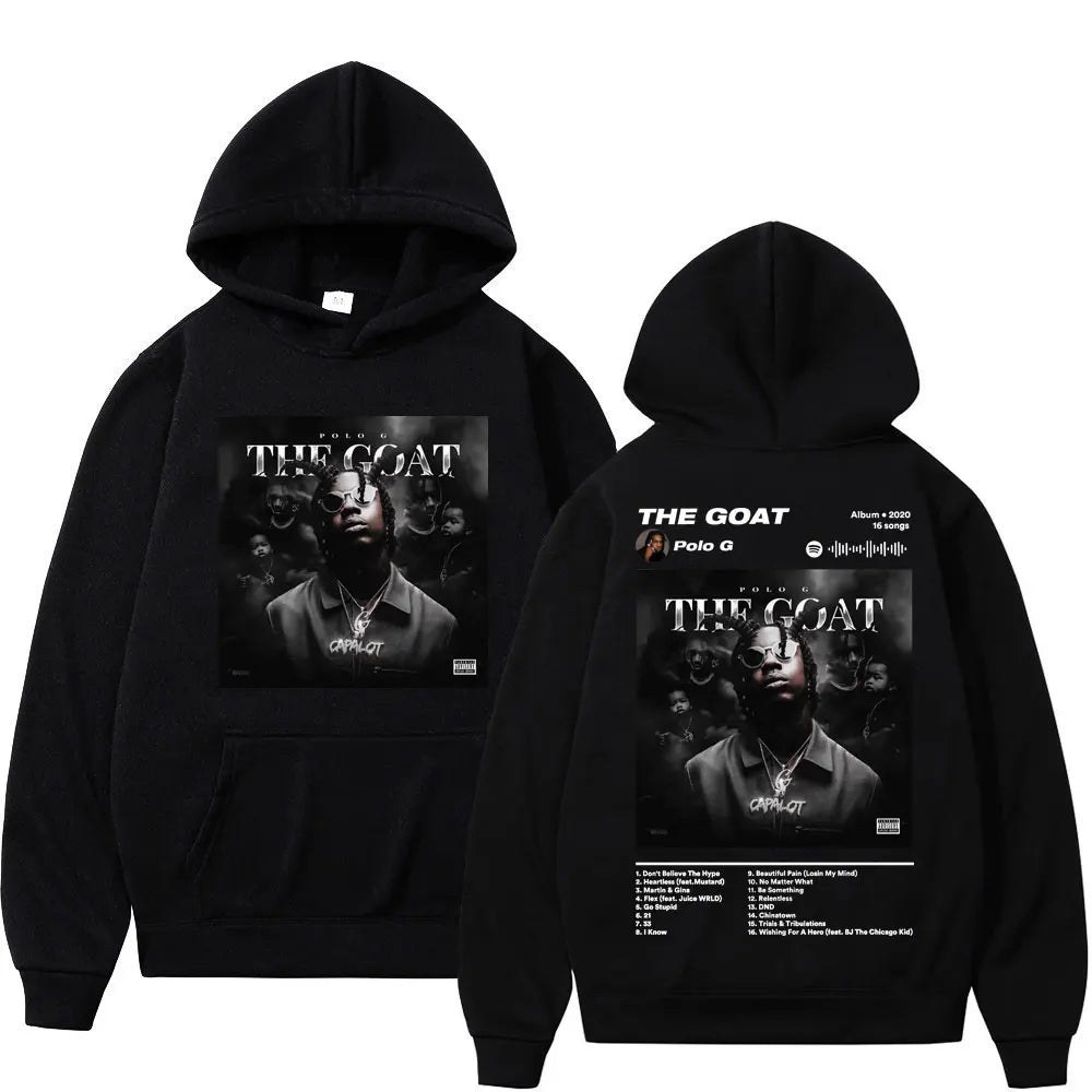 Polo G Album Hoodie – Oversized Streetwear mit Grafik-Print | Unisex für Männer & Frauen