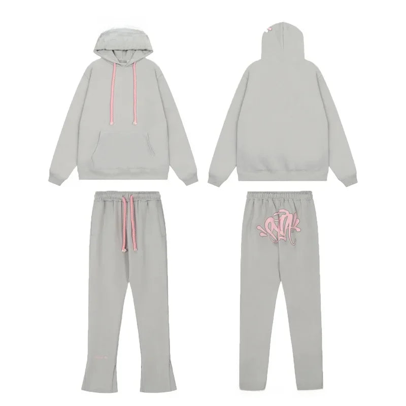 Syna World Y2K Oversized Fleece Hoodie – Unisex Streetwear Set im High Street Hip-Hop Style