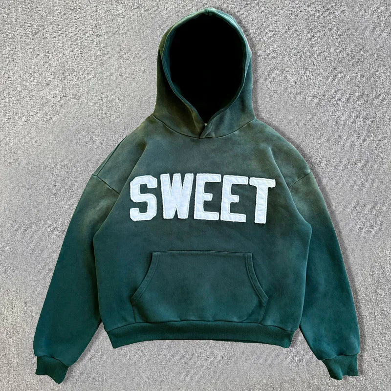 Unisex Patchwork-Design Hoodie – Langärmliger Pullover für Streetwear – Frühling, Herbst &amp; Winter