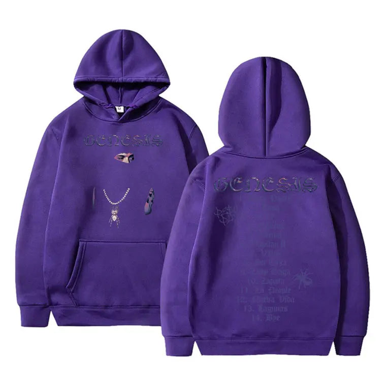 Peso Pluma "Genesis" Hoodie – Unisex Oversized Kapuzenpullover | Streetwear Sweatshirt für Herren & Damen | Hip-Hop Look