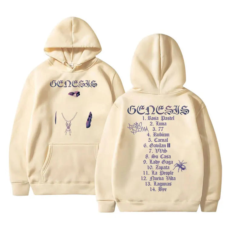 Peso Pluma "Genesis" Hoodie – Unisex Oversized Kapuzenpullover | Streetwear Sweatshirt für Herren & Damen | Hip-Hop Look