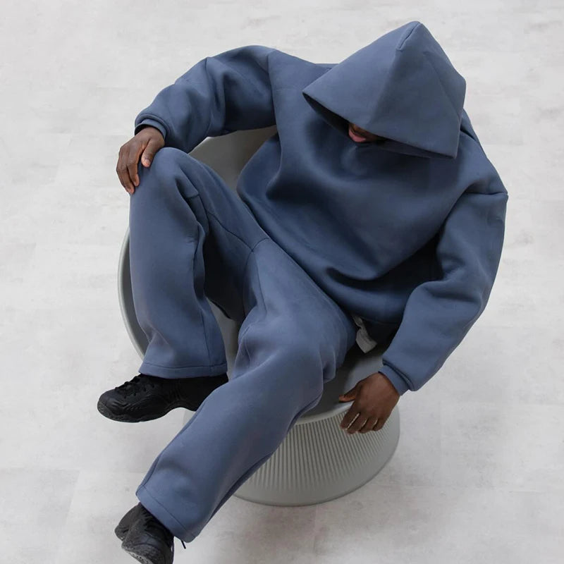 Männer Herbst 2-teiliger Set – Lässiges Hoodie & Jogginghose Outfit