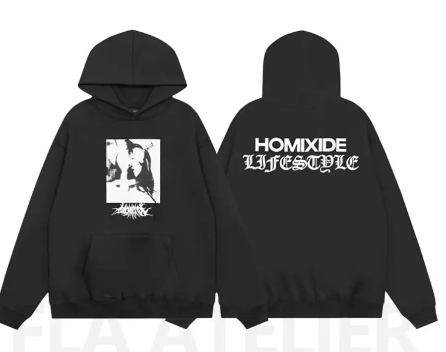 New Men DESTROY LONELY HOMIXIDE GANG KEN CARSON Pullover Hoodie – Samt-Baumwolle, dickes Fleece, US Größe (Modell N163)