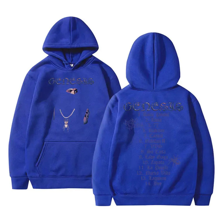 Peso Pluma "Genesis" Hoodie – Unisex Oversized Kapuzenpullover | Streetwear Sweatshirt für Herren & Damen | Hip-Hop Look