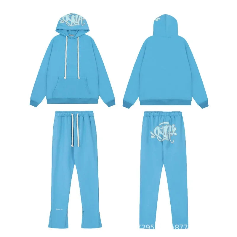 Syna World Y2K Oversized Fleece Hoodie – Unisex Streetwear Set im High Street Hip-Hop Style