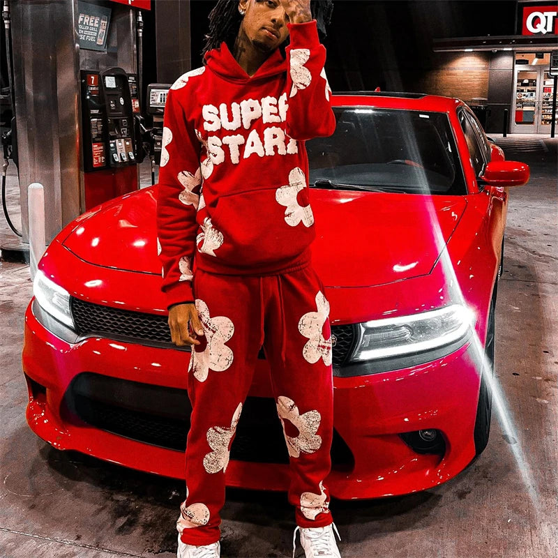 Y2K Hoodie Set für Herren & Damen – Hip-Hop Streetwear im Retro-Harajuku-Style (2025)